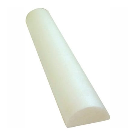 Fabrication Enterprises CanDo White PE Foam Roller, Half-Round, 6" Dia. x 36"L, Case of 24 30-2110-24